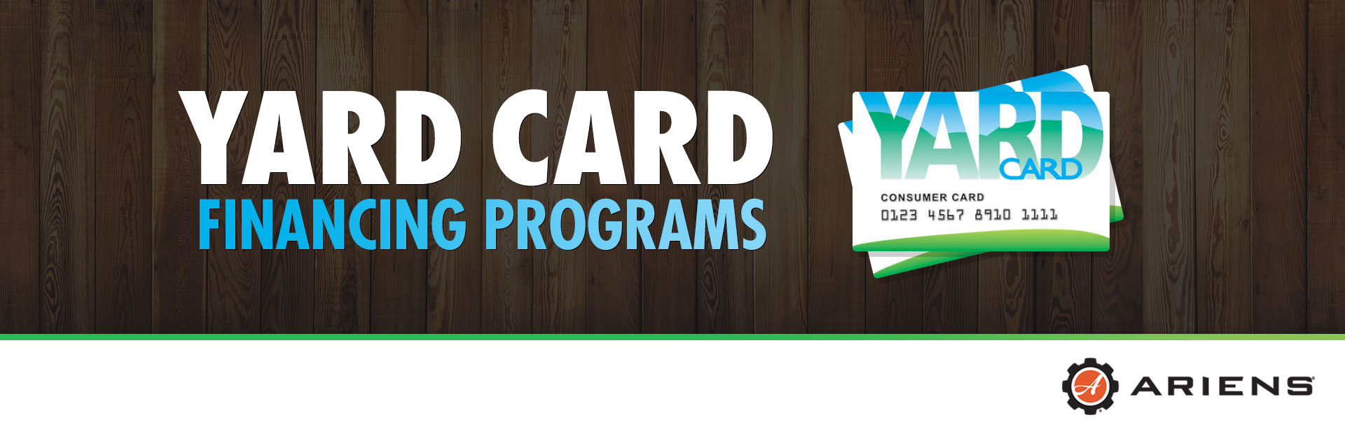Ariens: Ariens – Yard Card Financing Programs